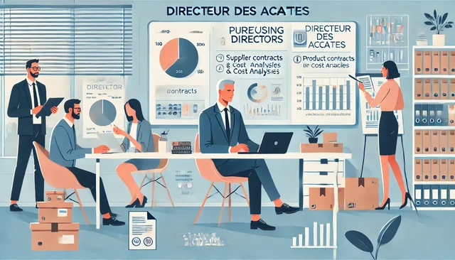 Illustration pour un CV de Directeur des achats