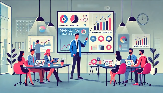 Illustration pour un CV de Responsable marketing