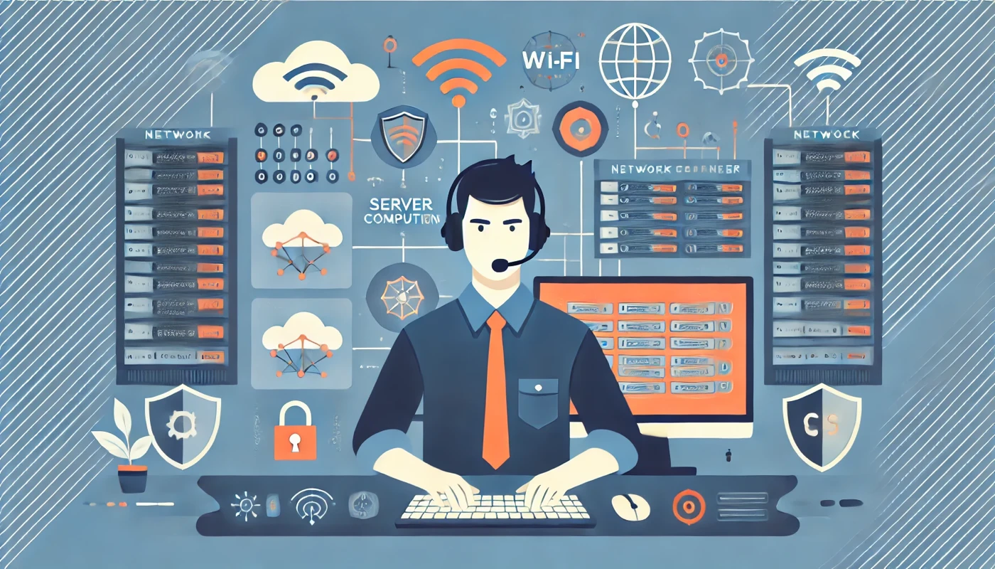 Illustration pour un CV de Ingénieur Réseau