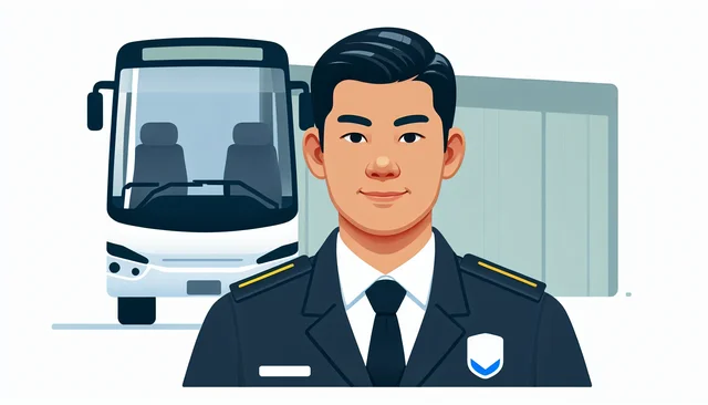 Illustration pour un CV de Conducteur de bus