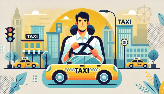 Illustration pour un CV de Chauffeur taxi
