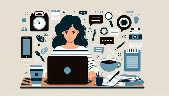 Illustration pour un CV de Rédacteur Web