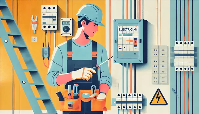 Illustration pour un CV de Electricien