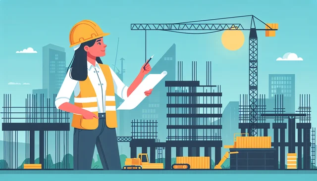Illustration pour un CV de Chef de chantier gros oeuvre