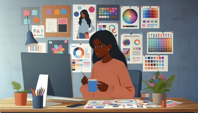 Illustration pour un CV de Directeur artistique