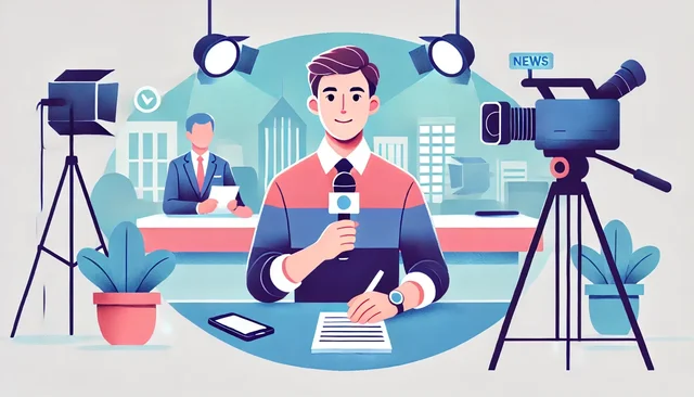 Illustration pour un CV de Journaliste
