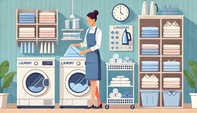 Illustration pour un CV de Lingère