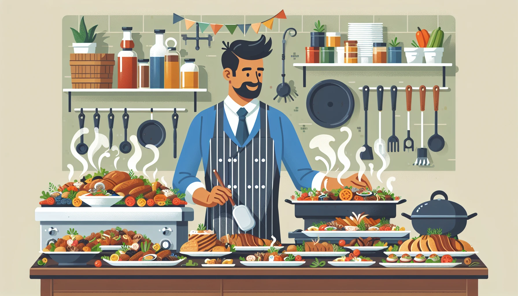 Illustration pour un CV de Traiteur