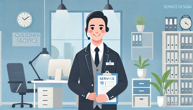 Illustration pour un CV de Agent de service