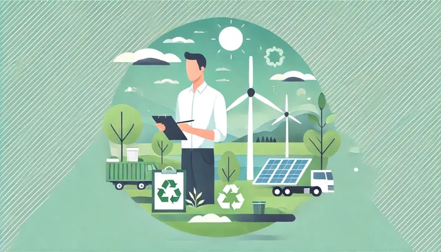 Illustration pour un CV de Responsable Environnement