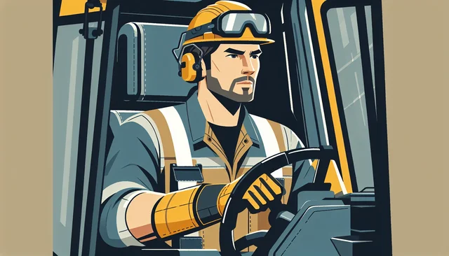 Illustration pour un CV de Conducteur d’engins