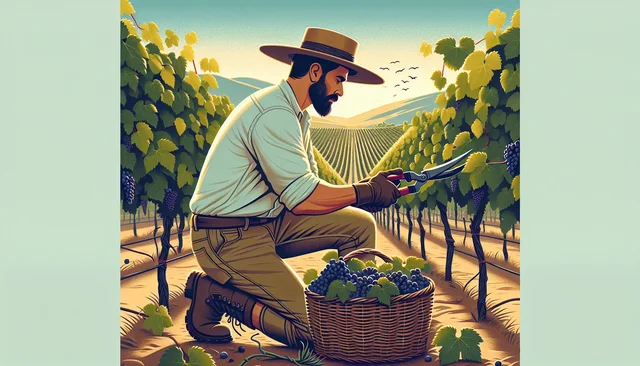 Illustration pour un CV de Vendangeur