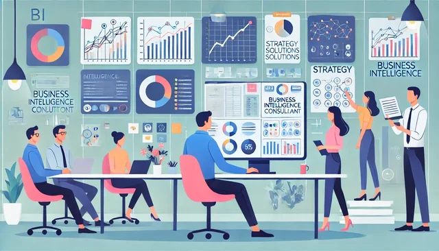 Illustration pour un CV de Consultant BI