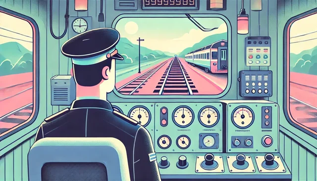 Illustration pour un CV de Conducteur de train