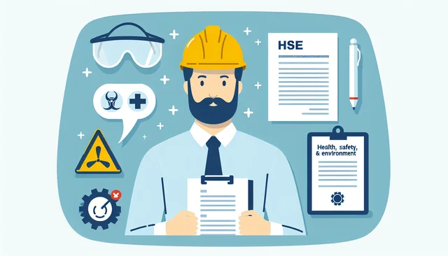 Illustration pour un CV de Responsable HSE