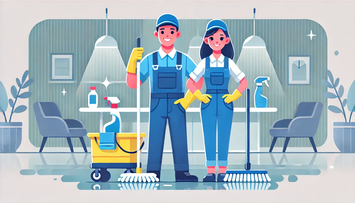 Illustration pour un CV de Agent d’entretien