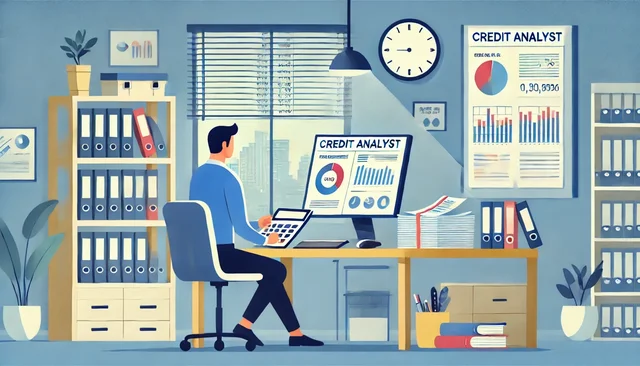 Illustration pour un CV de Analyste crédit