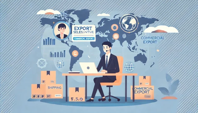 Illustration pour un CV de Commercial export