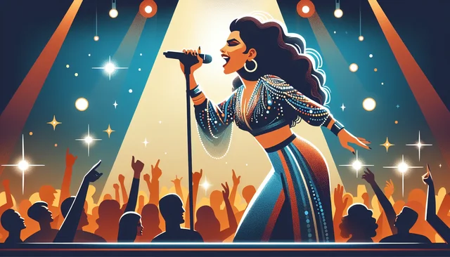Illustration pour un CV de Chanteur