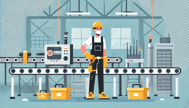 Illustration pour un CV de Agent de production