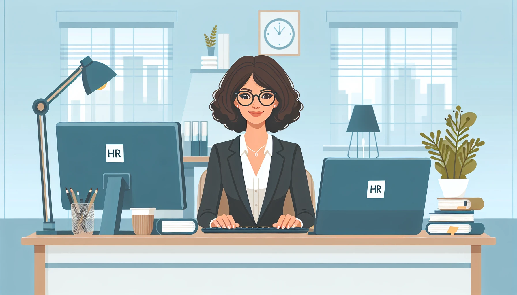 Illustration pour un CV de Responsable ressources humaines