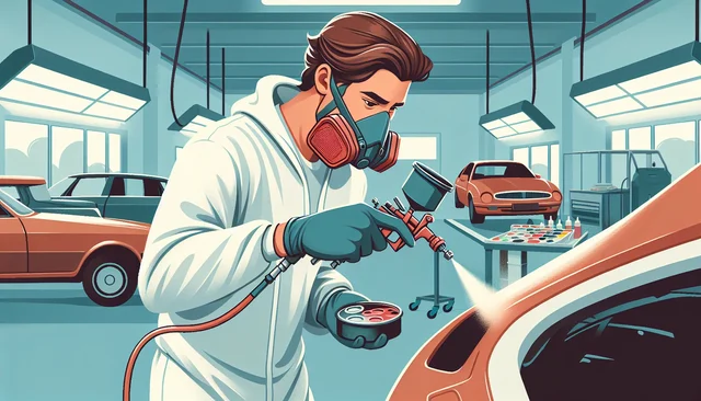 Illustration pour un CV de Carrossier peintre