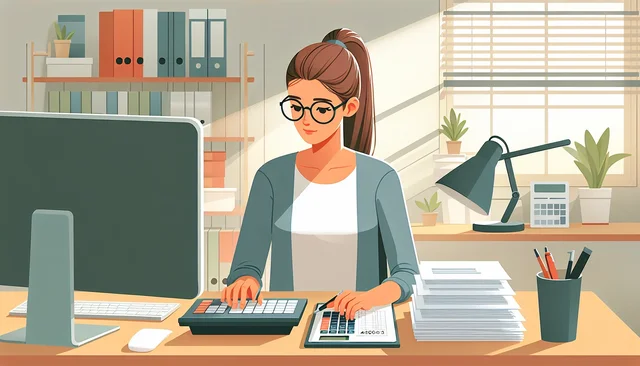 Illustration pour un CV de Comptable Débutant