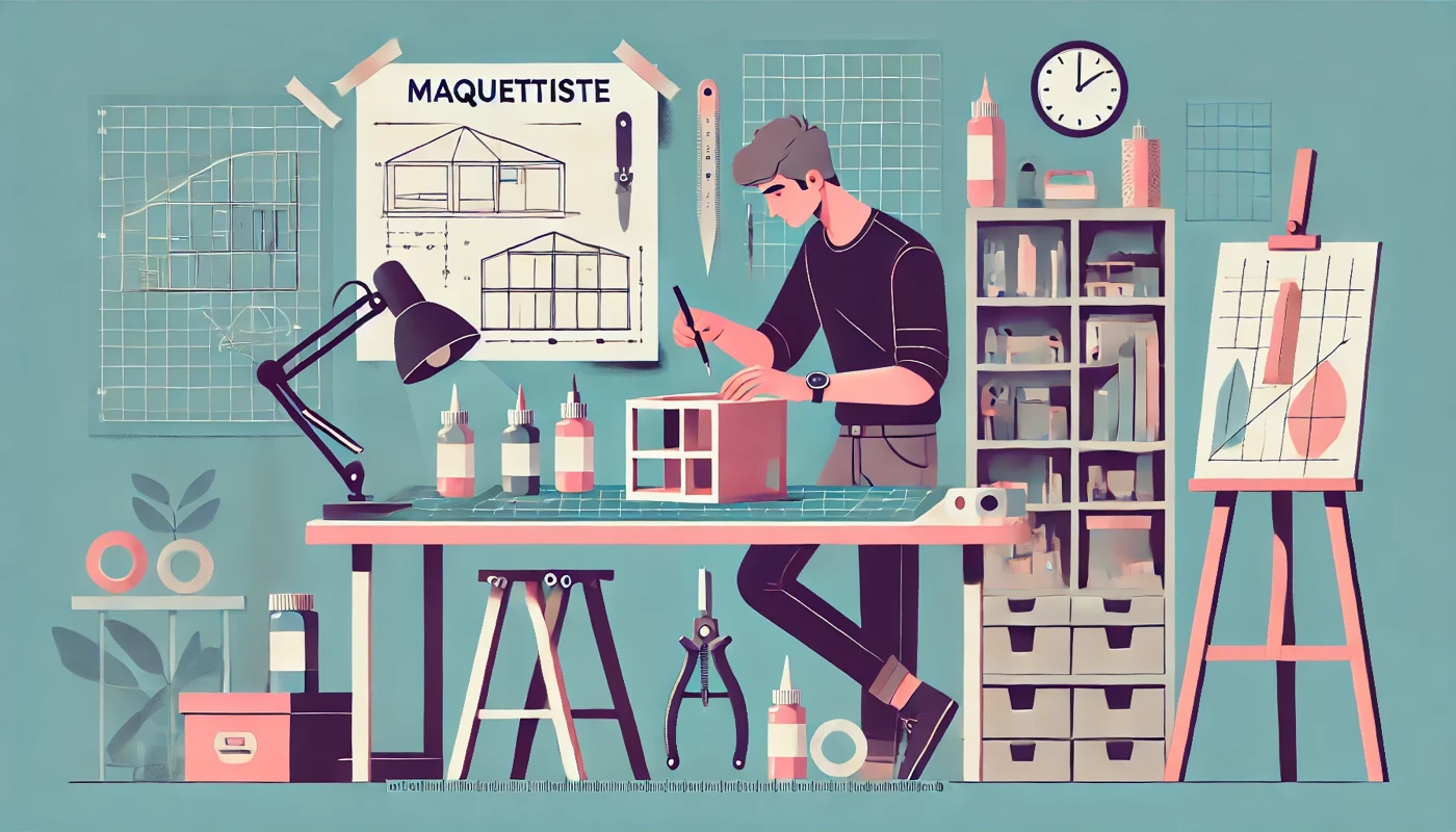 Illustration pour un CV de Maquettiste