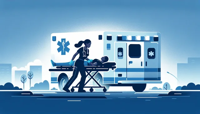 Illustration pour un CV de Auxiliaire ambulancier