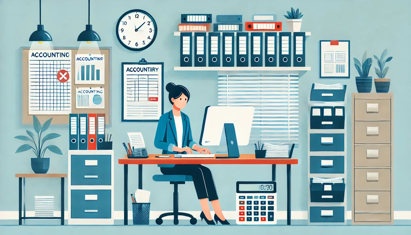 Illustration pour un CV de Secrétaire Comptable