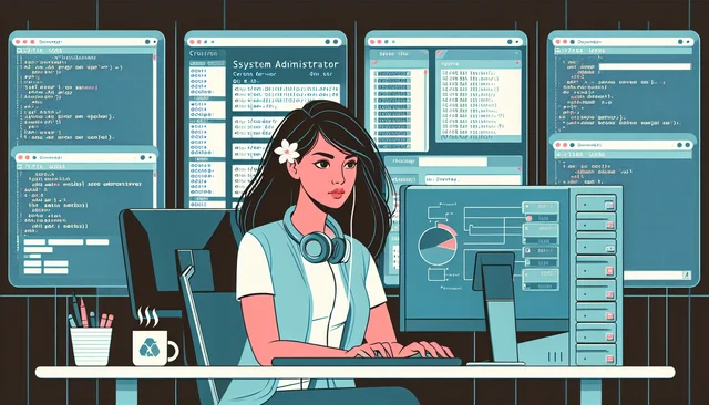 Illustration pour un CV de Administrateur système