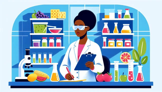 Illustration pour un CV de Responsable qualité agroalimentaire