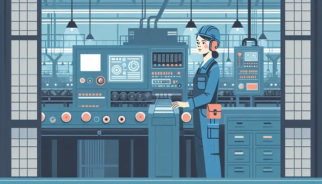 Illustration pour un CV de Opérateur de production