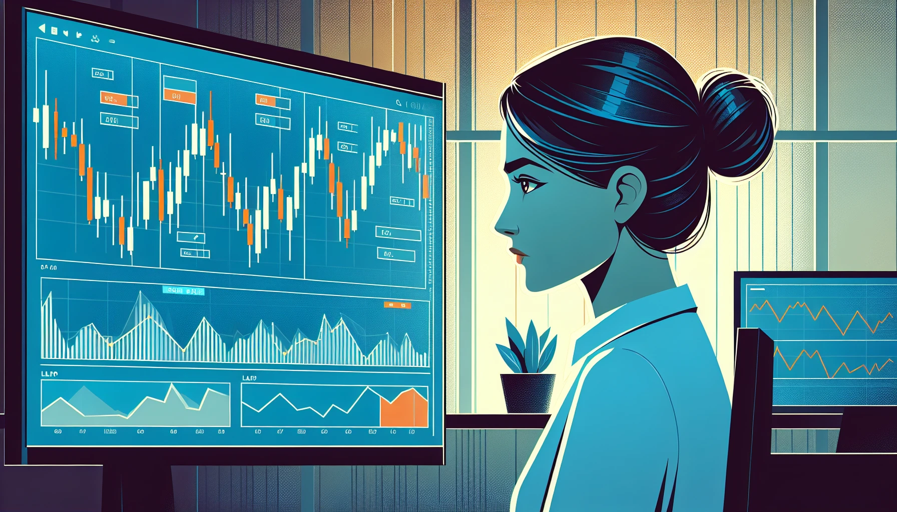 Illustration pour un CV de Trader