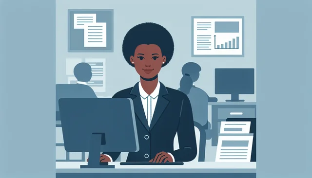 Illustration pour un CV de Gestionnaire Middle-Office