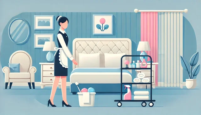 Illustration pour un CV de Femme de chambre