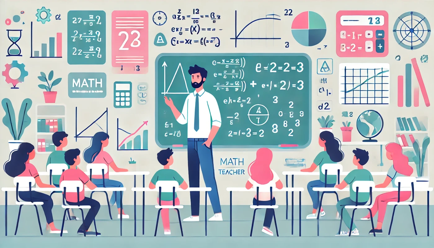 Illustration pour un CV de Prof de maths