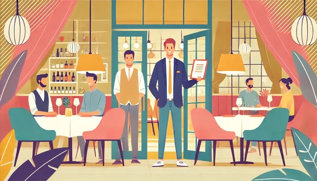 Illustration pour un CV de Restaurateur