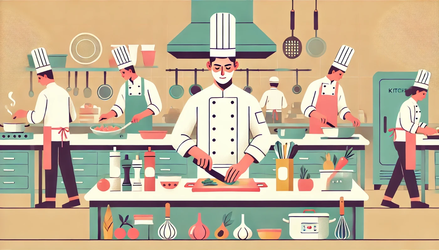 Illustration pour un CV de Second de cuisine