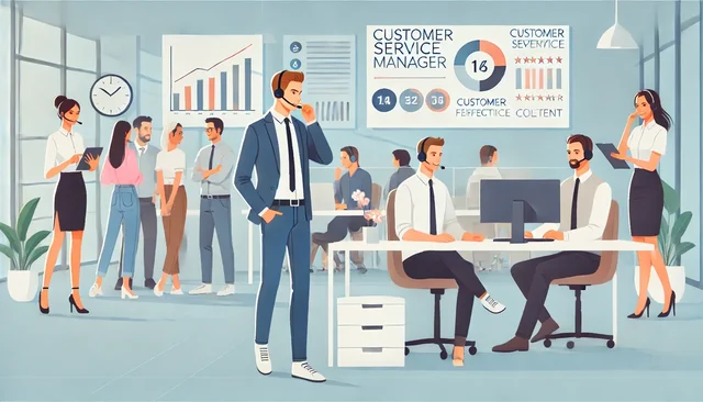 Illustration pour un CV de Responsable Service Client