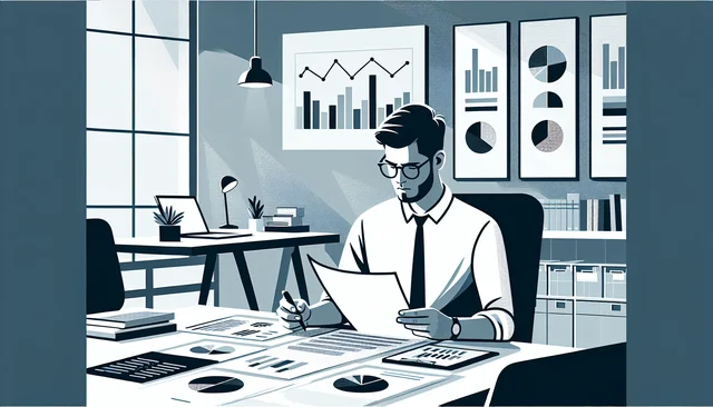 Illustration pour un CV de Econome