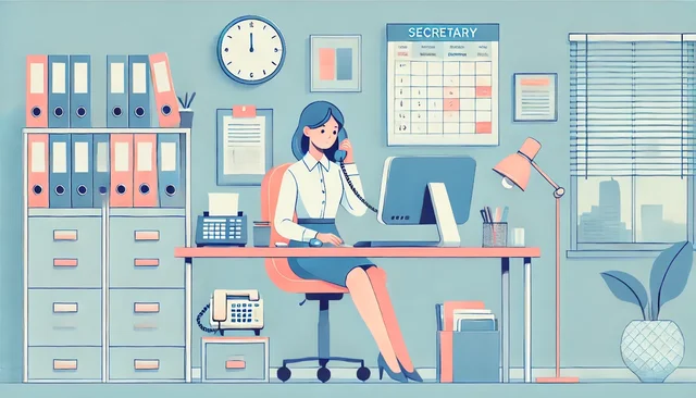 Illustration pour un CV de Secrétaire
