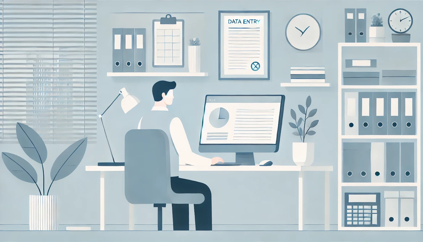 Illustration pour un CV de Opérateur de saisie