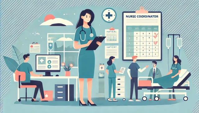 Illustration pour un CV de Infirmière coordinatrice