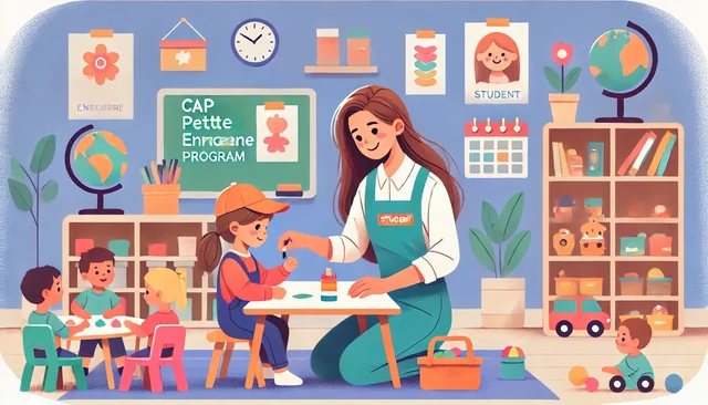 Illustration pour un CV de CAP petite enfance