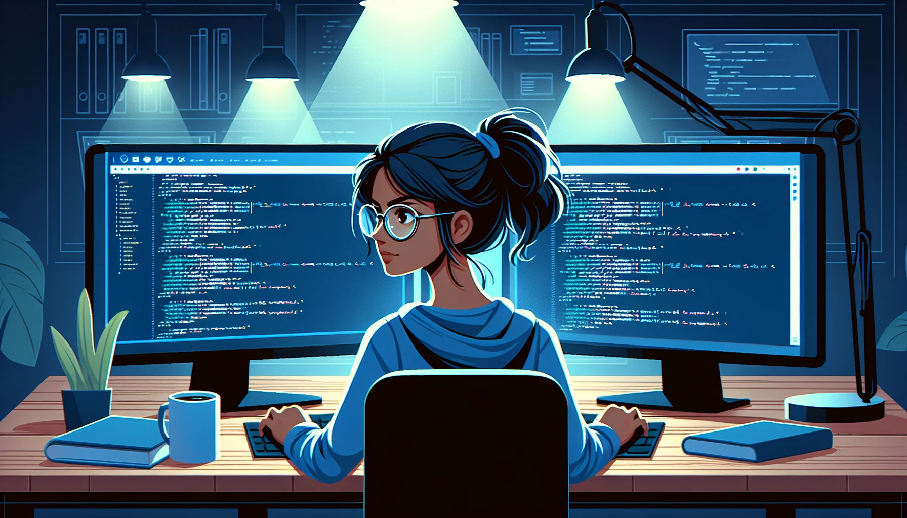 Illustration pour un CV de Développeur .Net