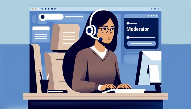 Illustration pour un CV de Modérateur