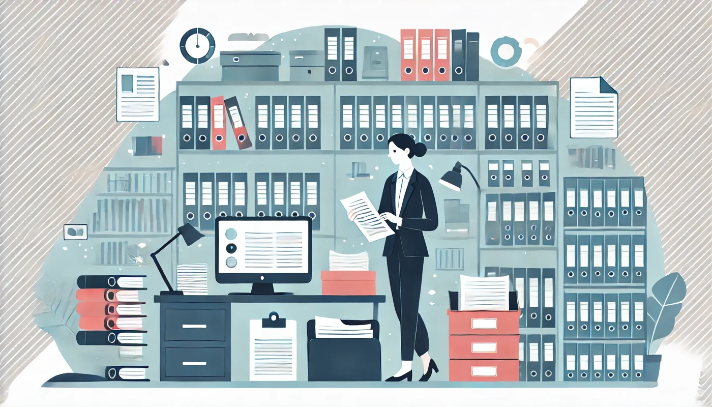 Illustration pour un CV de Documentaliste