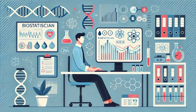 Illustration pour un CV de Biostatisticien