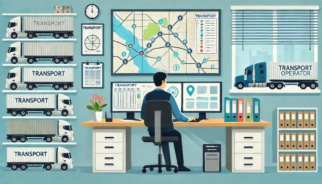 Illustration pour un CV de Exploitant transport